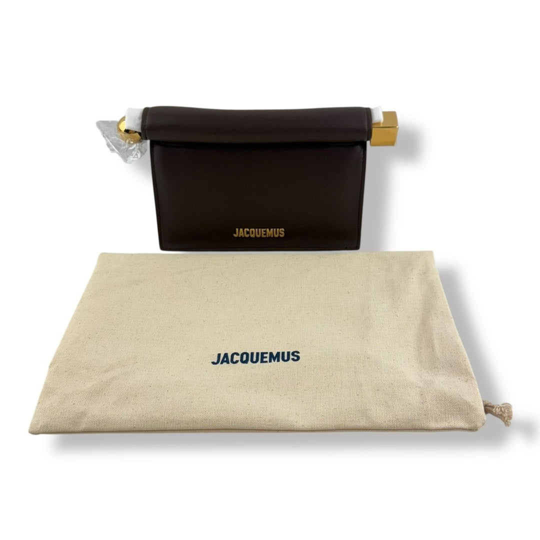 Jacquemus Le Petite Pochette Rond Brown Leather Handbag - Lux Central