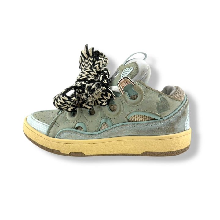 Lanvin Curb Sneaker Khaki/Blue UK 4 / EU 37 - Lux Central