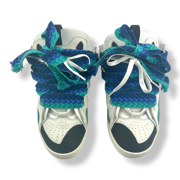 Lanvin Curb Sneaker White/Blue/Green UK 8 / EU 42 - Lux Central