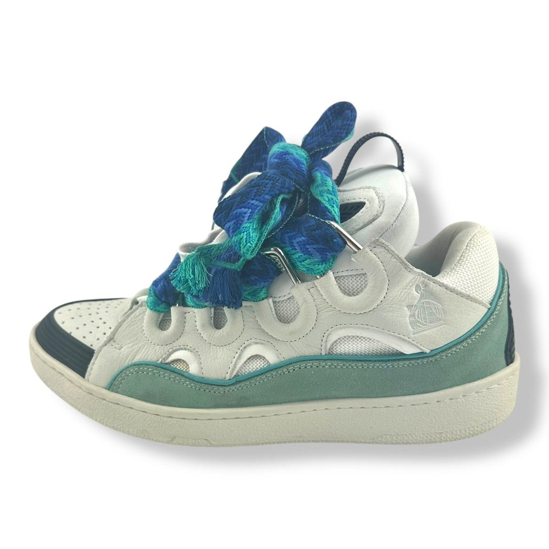 Lanvin Curb Sneaker White/Blue/Green UK 8 / EU 42 - Lux Central