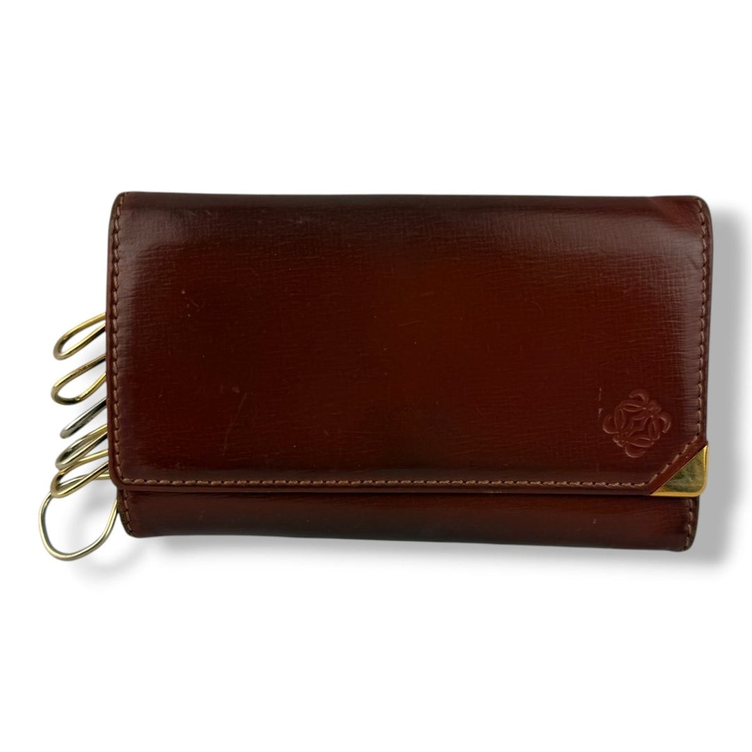 Loewe Brown FF 6 Key Holder Purse - Lux Central