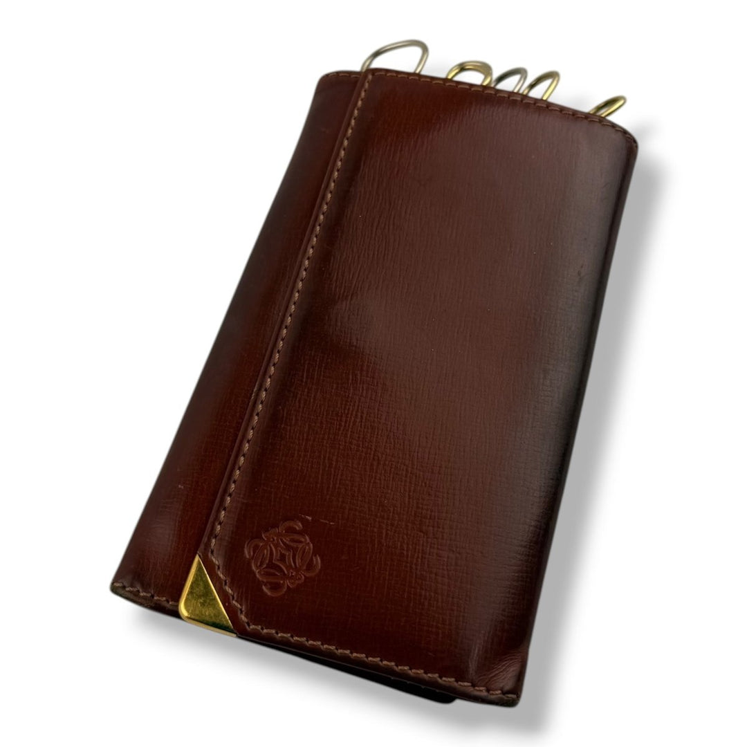 Loewe Brown FF 6 Key Holder Purse - Lux Central