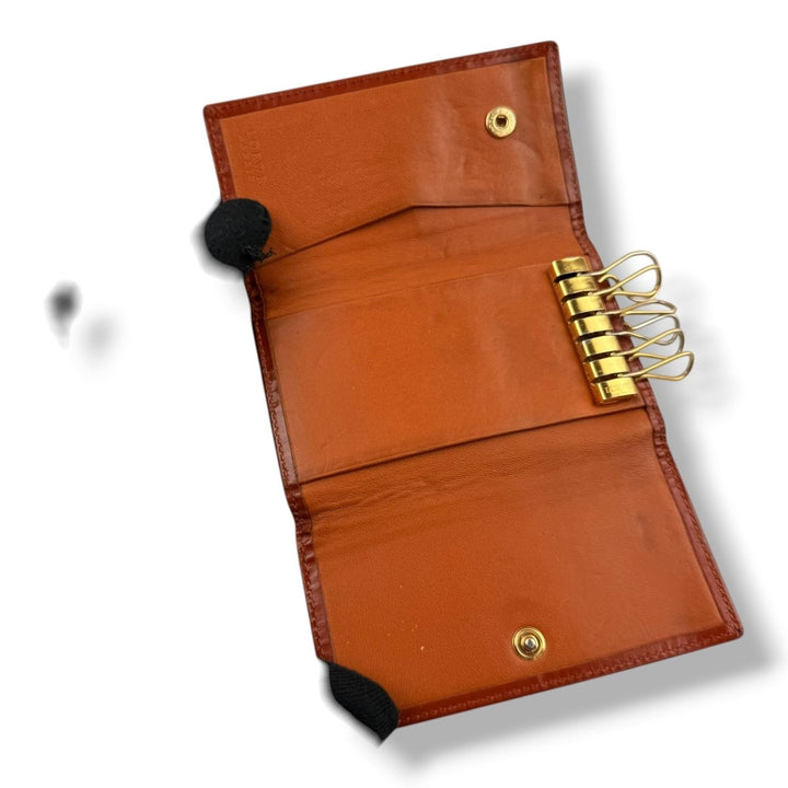 Loewe Brown FF 6 Key Holder Purse - Lux Central