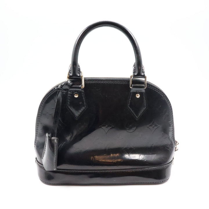 Louis Vuitton Alma BB Amarante Vernis Patent Leather Monogram Handbag - Lux Central