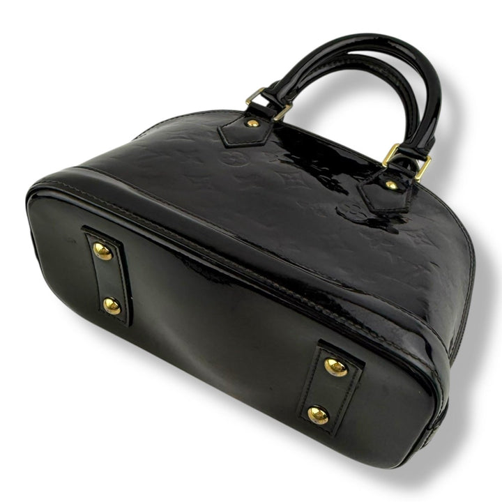 Louis Vuitton Alma BB Amarante Vernis Patent Leather Monogram Handbag - Lux Central