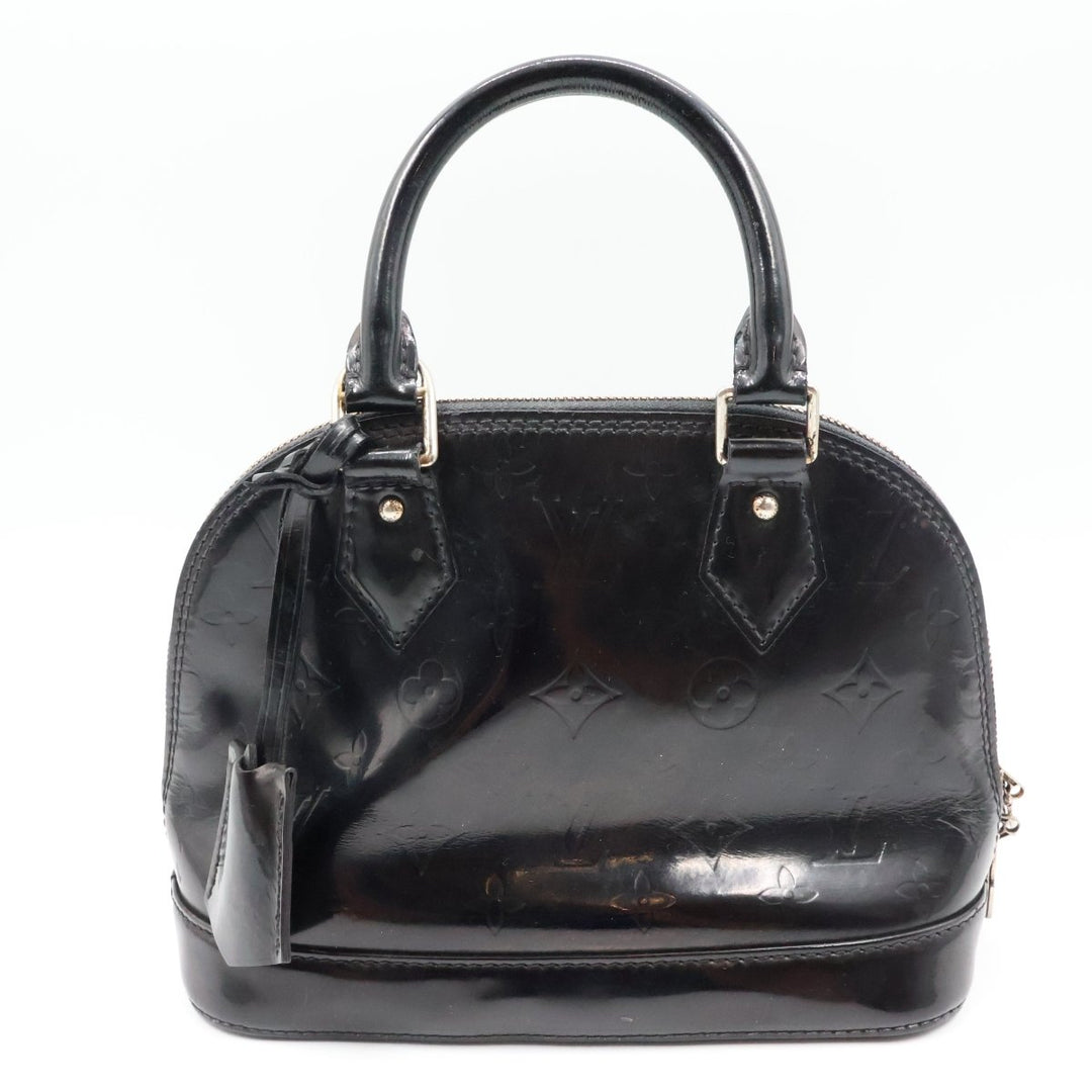 Louis Vuitton Alma BB Amarante Vernis Patent Leather Monogram Handbag - Lux Central