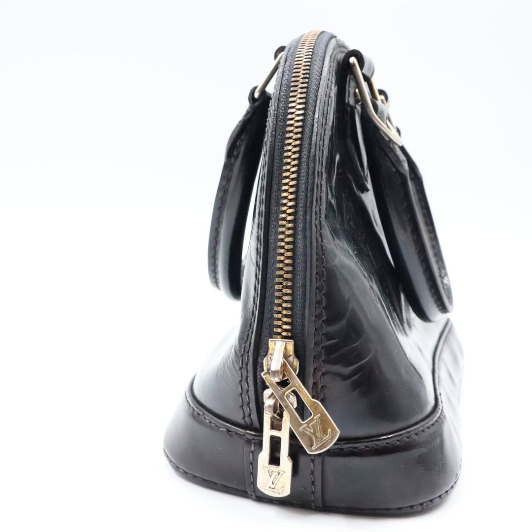 Louis Vuitton Alma BB Amarante Vernis Patent Leather Monogram Handbag - Lux Central