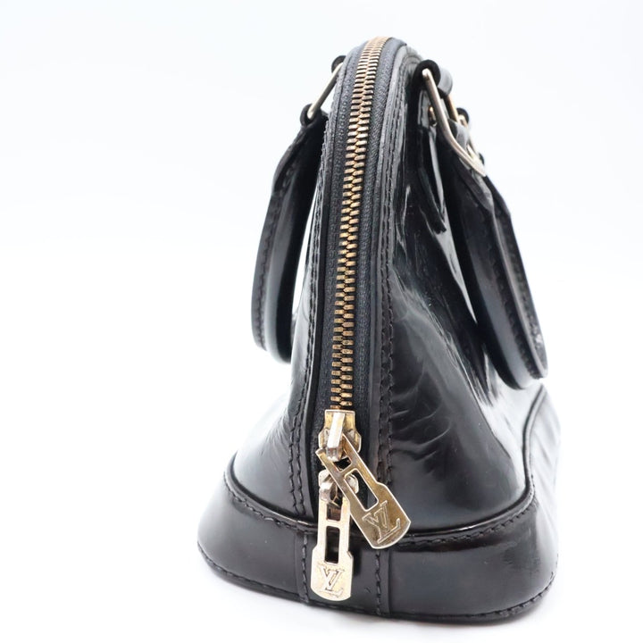 Louis Vuitton Alma BB Amarante Vernis Patent Leather Monogram Handbag - Lux Central