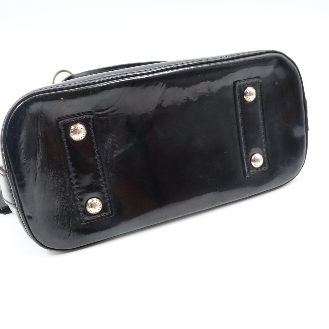 Louis Vuitton Alma BB Amarante Vernis Patent Leather Monogram Handbag - Lux Central