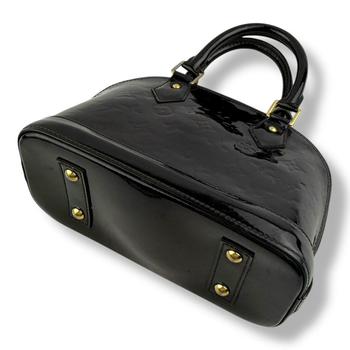Louis Vuitton Alma BB Amarante Vernis Patent Leather Monogram Handbag - Lux Central