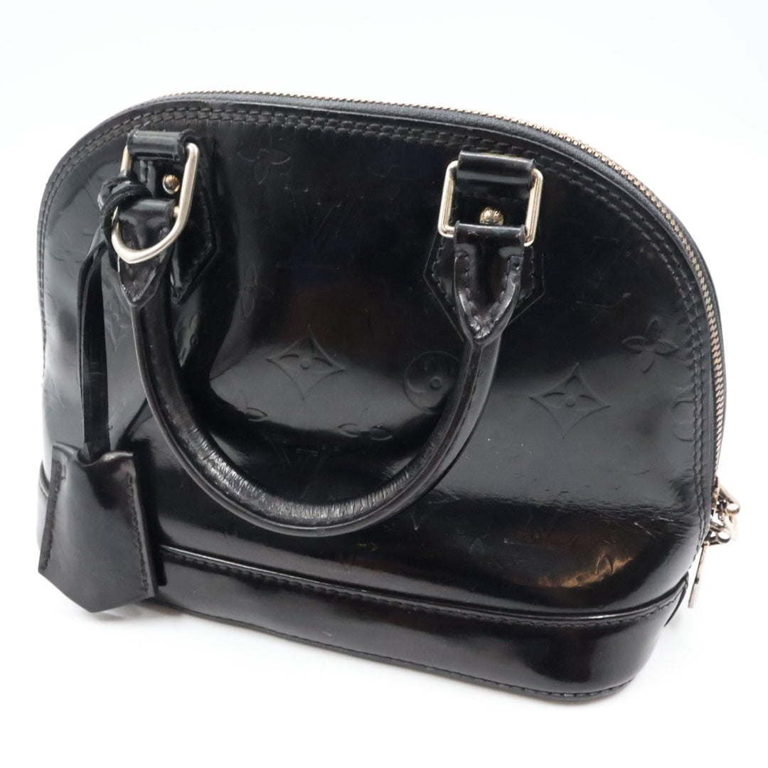 Louis Vuitton Alma BB Amarante Vernis Patent Leather Monogram Handbag - Lux Central