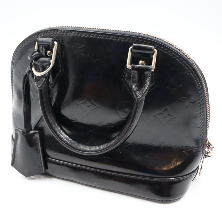 Louis Vuitton Alma BB Amarante Vernis Patent Leather Monogram Handbag - Lux Central