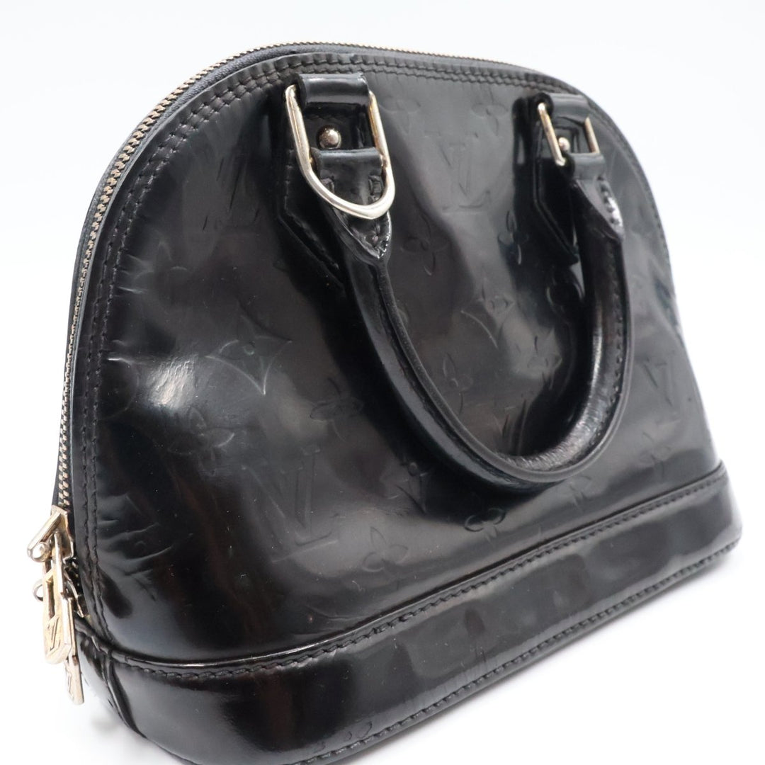 Louis Vuitton Alma BB Amarante Vernis Patent Leather Monogram Handbag - Lux Central