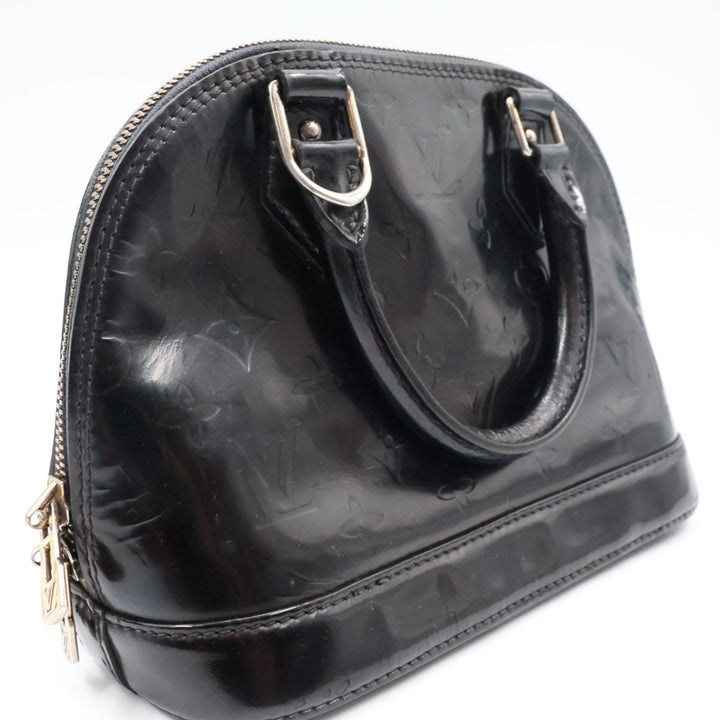 Louis Vuitton Alma BB Amarante Vernis Patent Leather Monogram Handbag - Lux Central