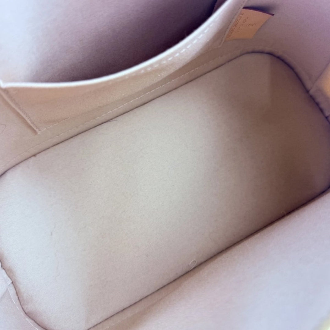 Louis Vuitton Alma BB Beige Vernis Patent Leather Monogram Handbag - Lux Central