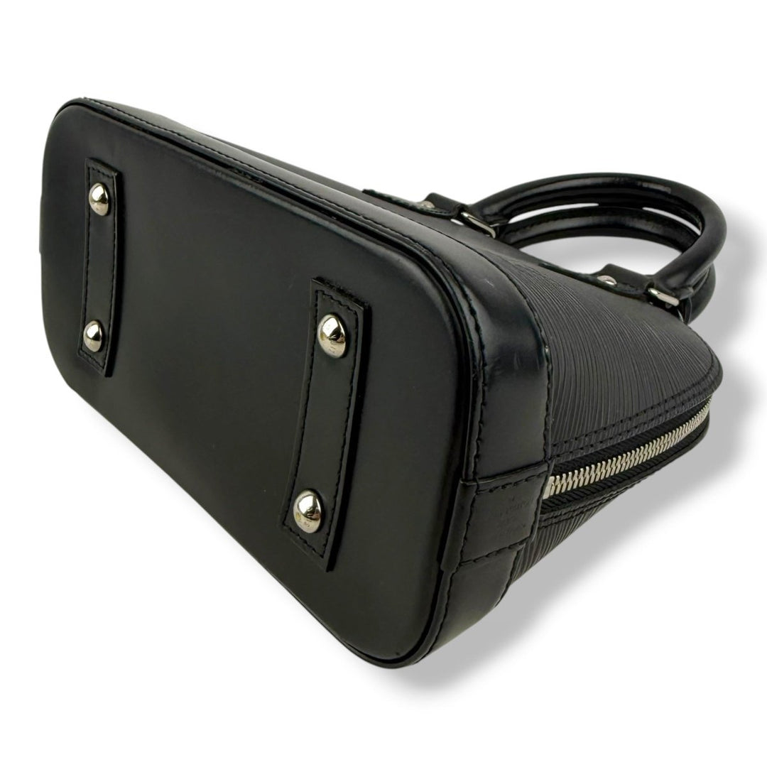 Louis Vuitton Alma BB Black Epi Leather Handbag - Lux Central