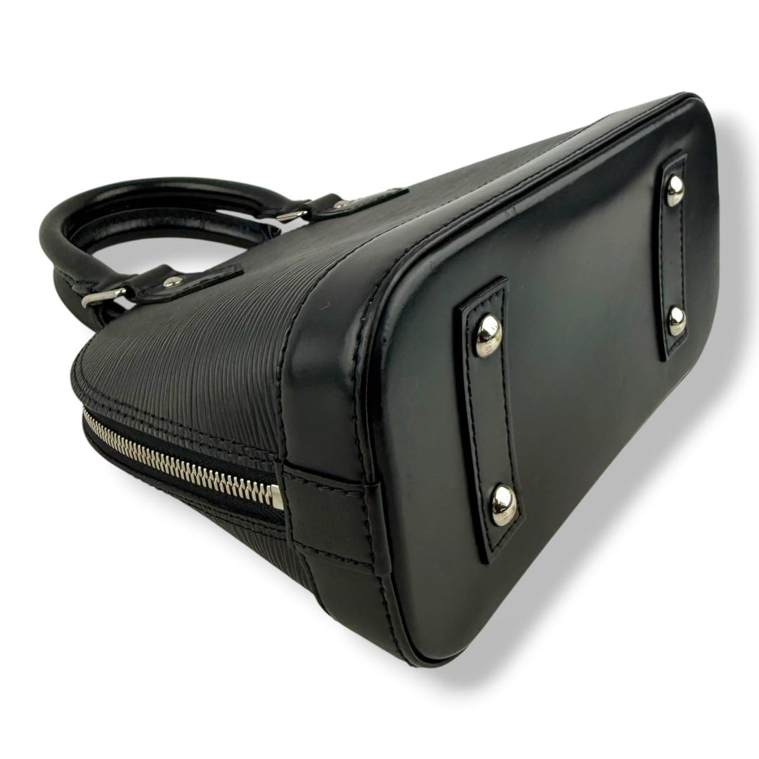 Louis Vuitton Alma BB Black Epi Leather Handbag - Lux Central