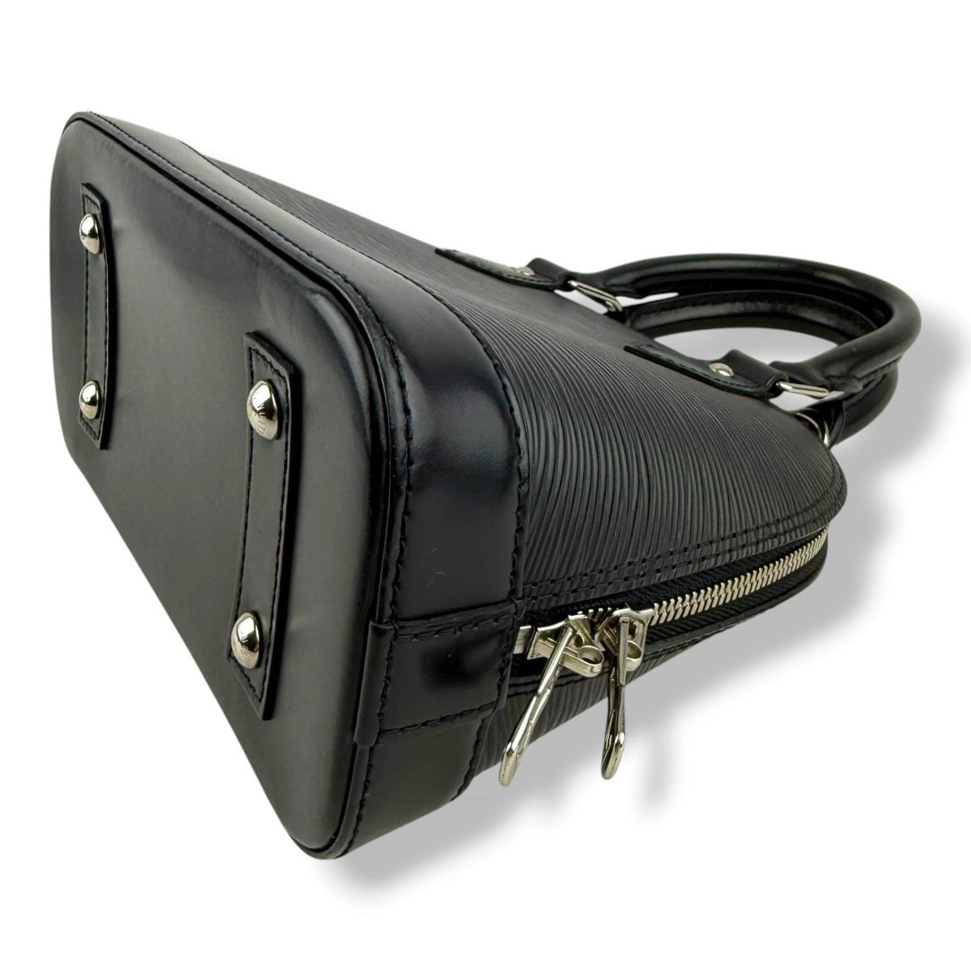 Louis Vuitton Alma BB Black Epi Leather Handbag - Lux Central