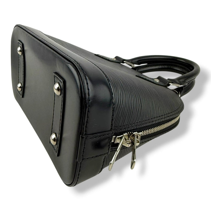Louis Vuitton Alma BB Black Epi Leather Handbag - Lux Central