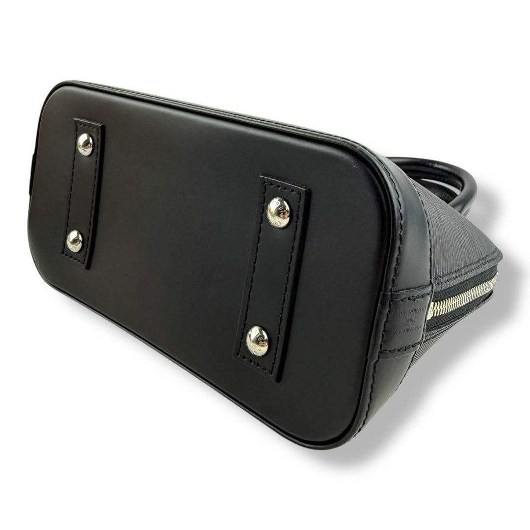Louis Vuitton Alma BB Black Epi Leather Handbag - Lux Central