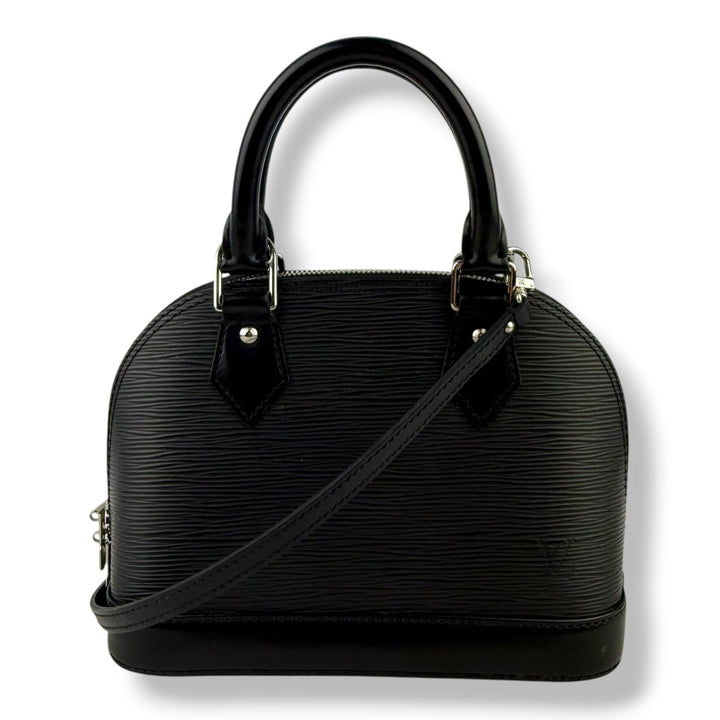 Louis Vuitton Alma BB Black Epi Leather Handbag - Lux Central