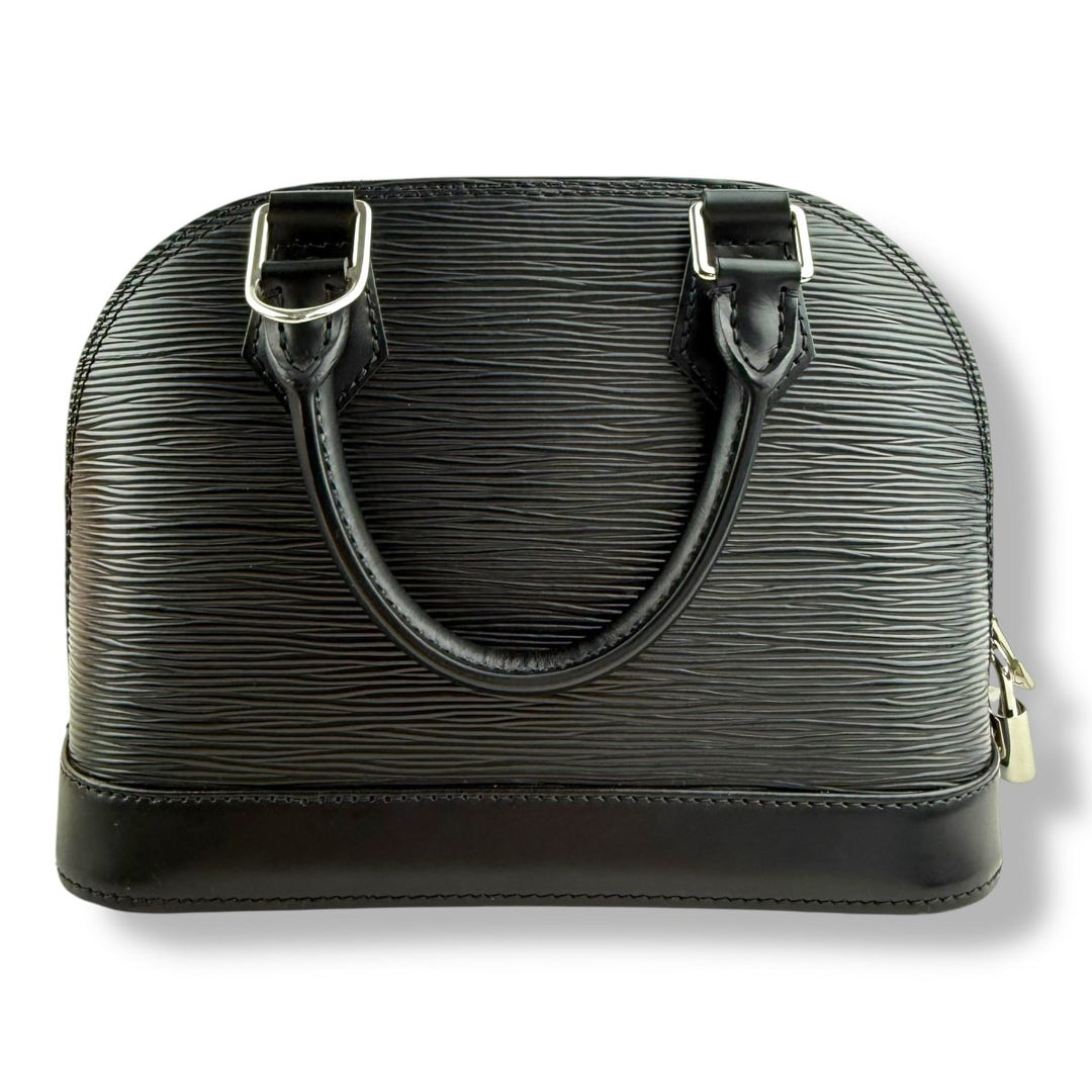 Louis Vuitton Alma BB Black Epi Leather Handbag - Lux Central