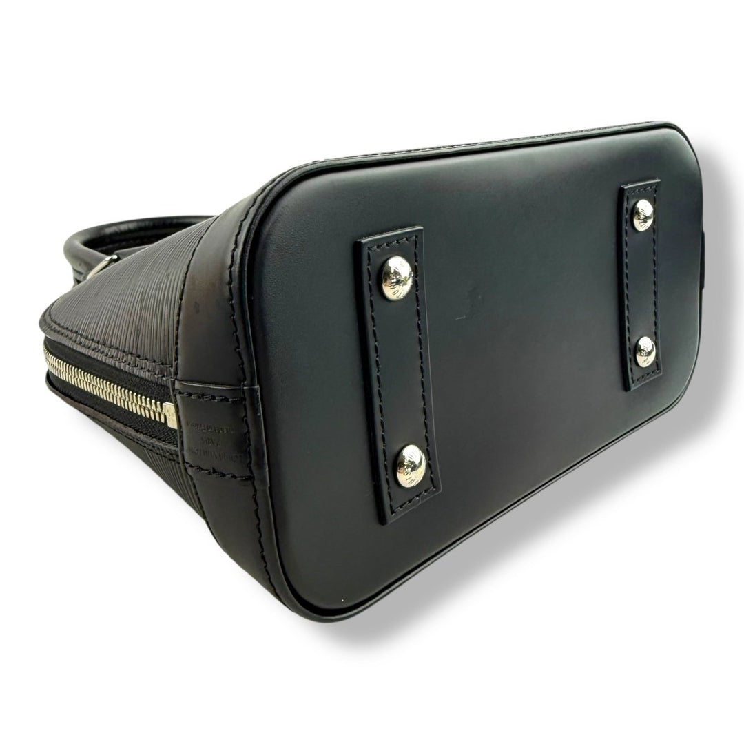 Louis Vuitton Alma BB Black Epi Leather Handbag - Lux Central