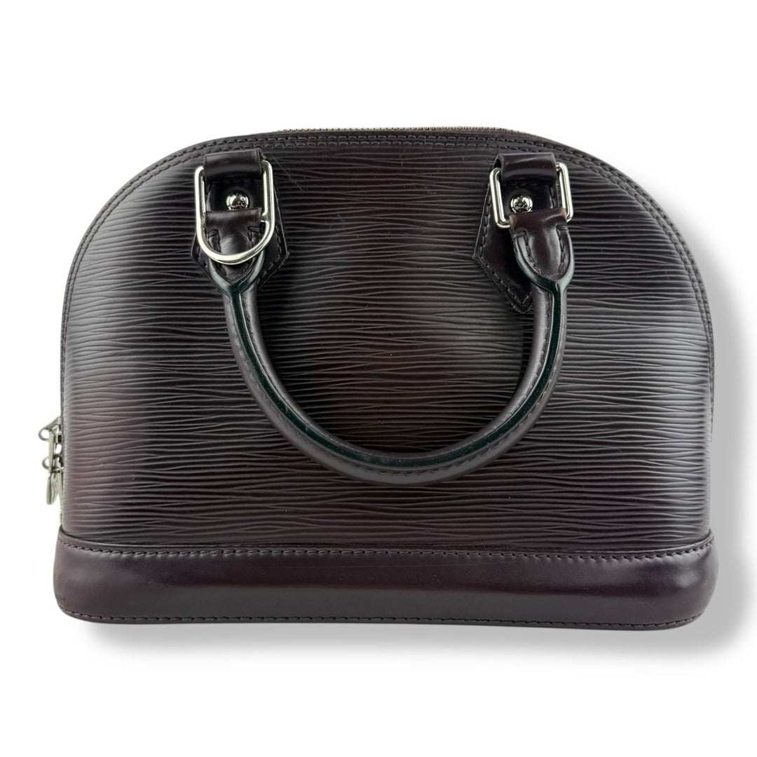 Louis Vuitton Alma BB Epi Leather Burgundy Handbag - Lux Central