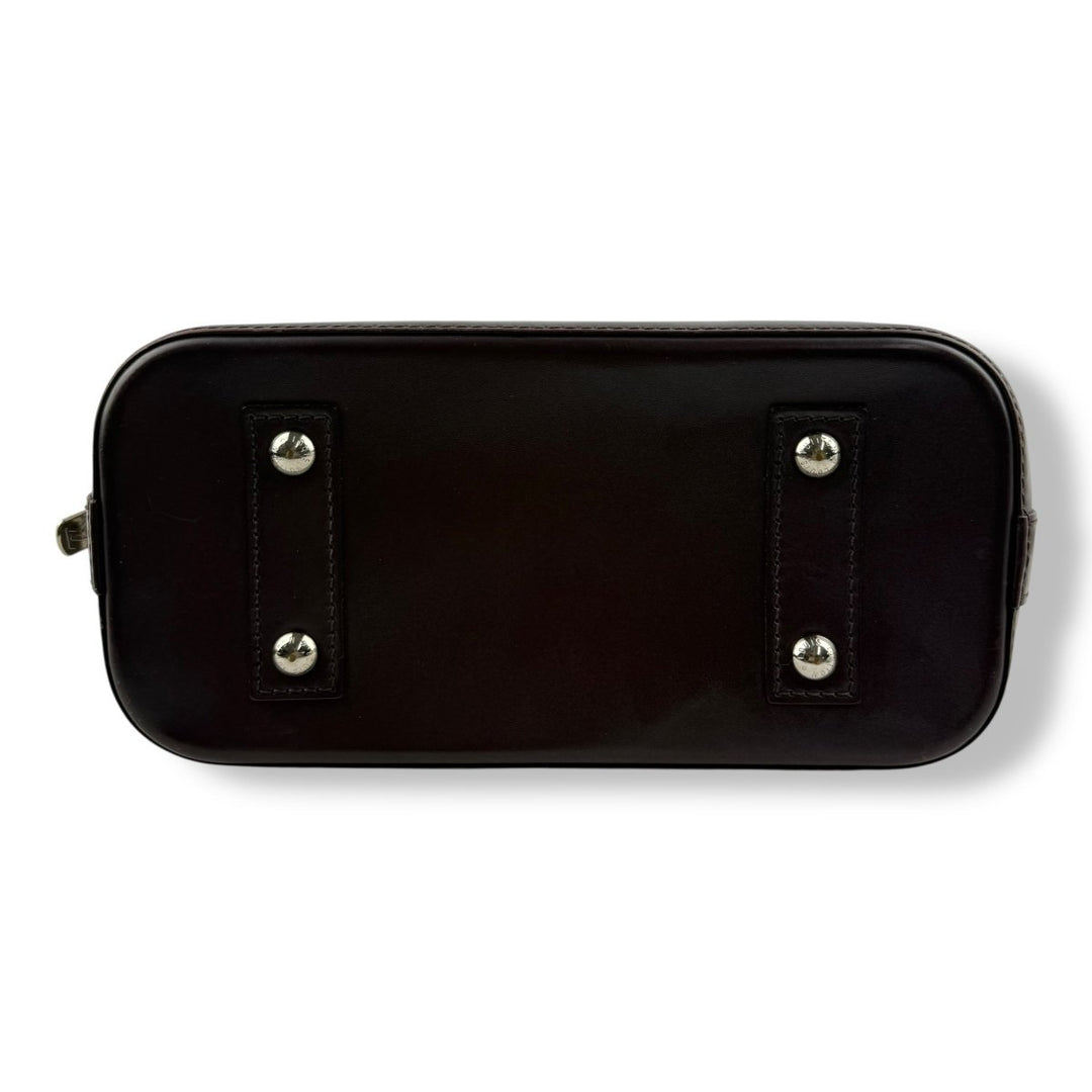 Louis Vuitton Alma BB Epi Leather Burgundy Handbag - Lux Central