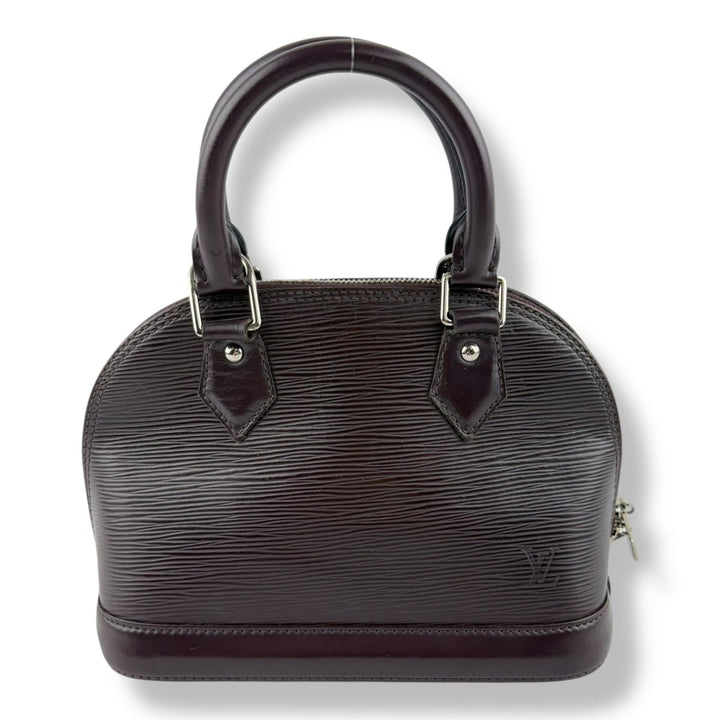 Louis Vuitton Alma BB Epi Leather Burgundy Handbag - Lux Central