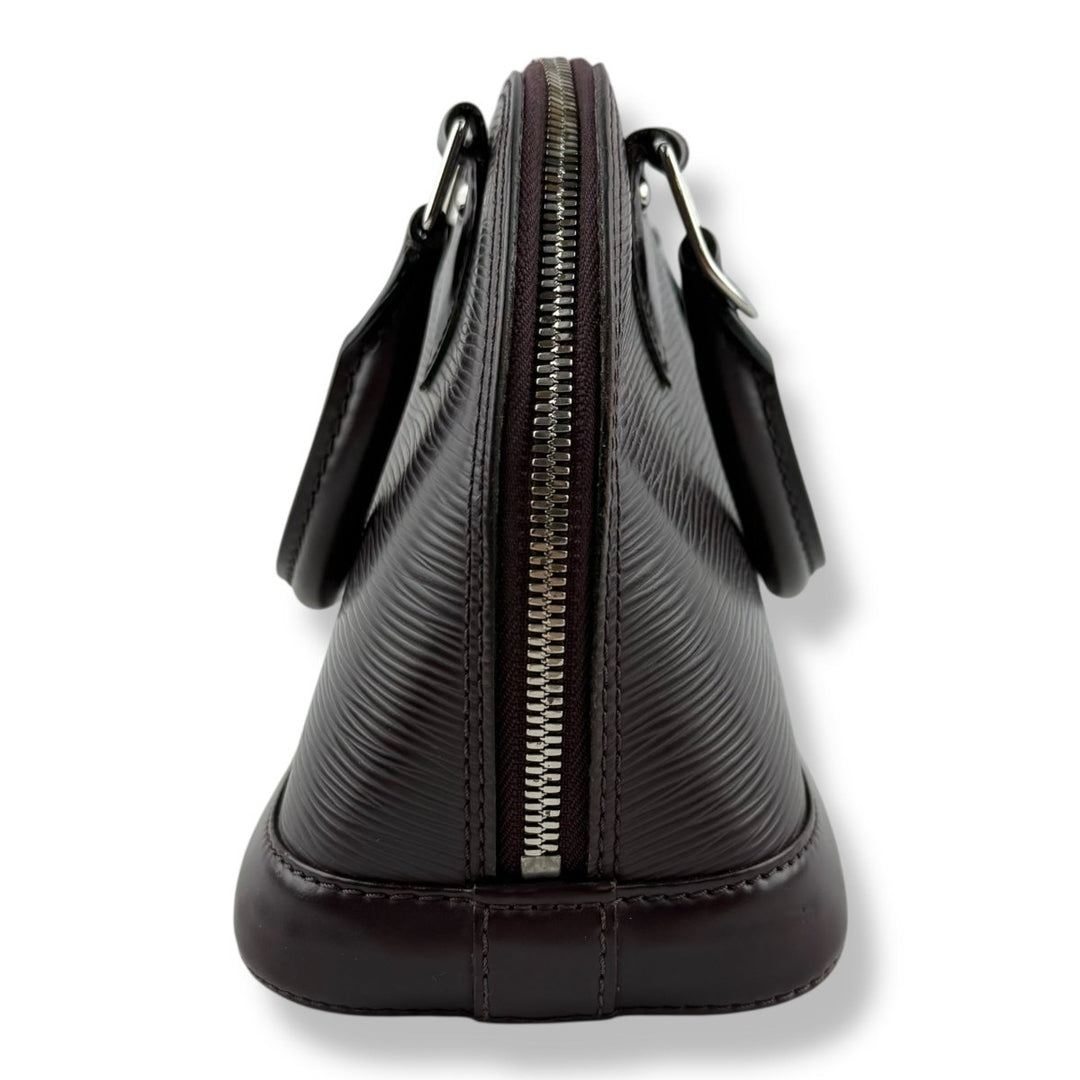Louis Vuitton Alma BB Epi Leather Burgundy Handbag - Lux Central