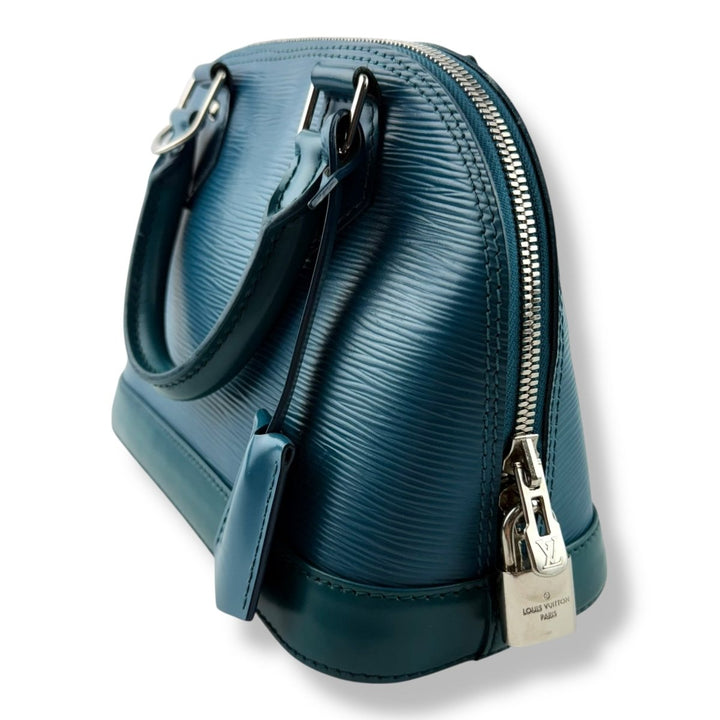 Louis Vuitton Alma BB Epi Leather Cyan Handbag - Lux Central
