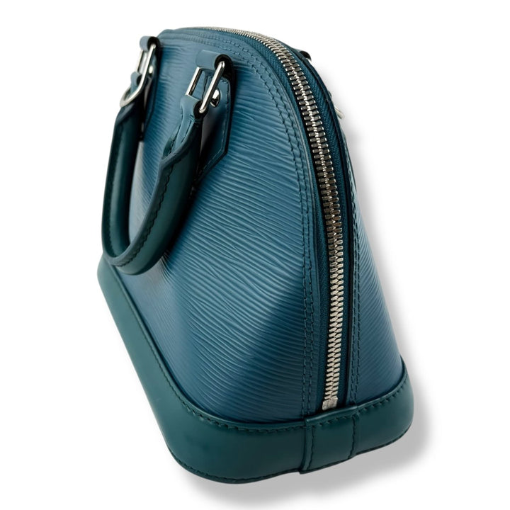 Louis Vuitton Alma BB Epi Leather Cyan Handbag - Lux Central