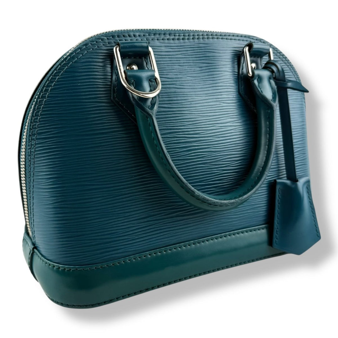 Louis Vuitton Alma BB Epi Leather Cyan Handbag - Lux Central
