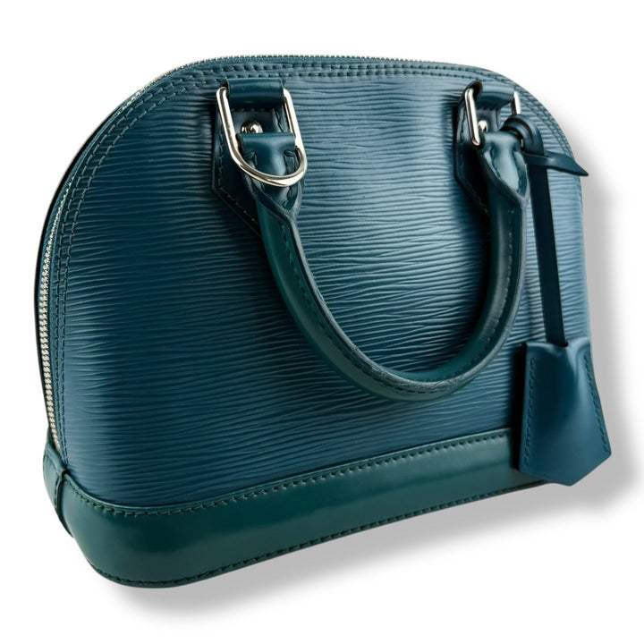 Louis Vuitton Alma BB Epi Leather Cyan Handbag - Lux Central