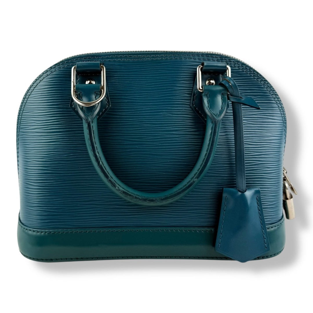 Louis Vuitton Alma BB Epi Leather Cyan Handbag - Lux Central
