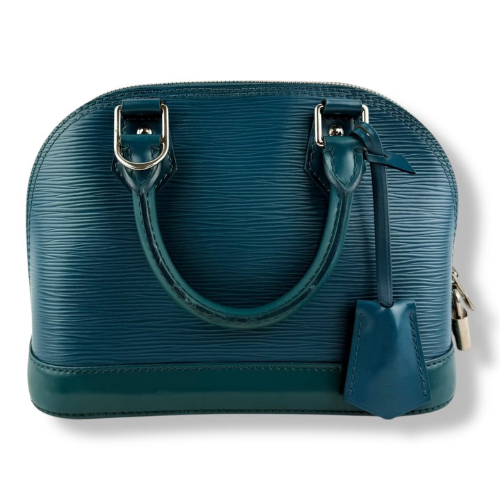Louis Vuitton Alma BB Epi Leather Cyan Handbag - Lux Central
