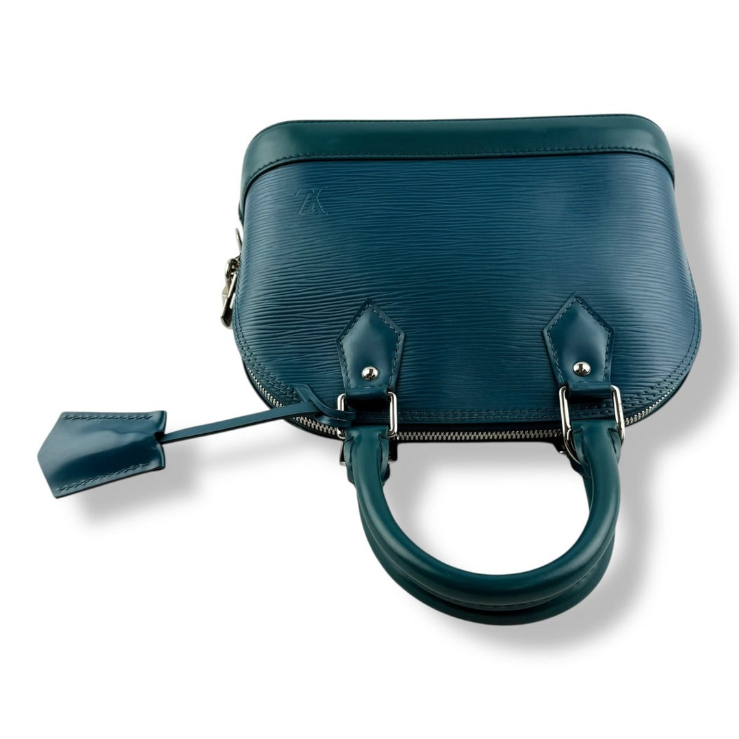 Louis Vuitton Alma BB Epi Leather Cyan Handbag - Lux Central