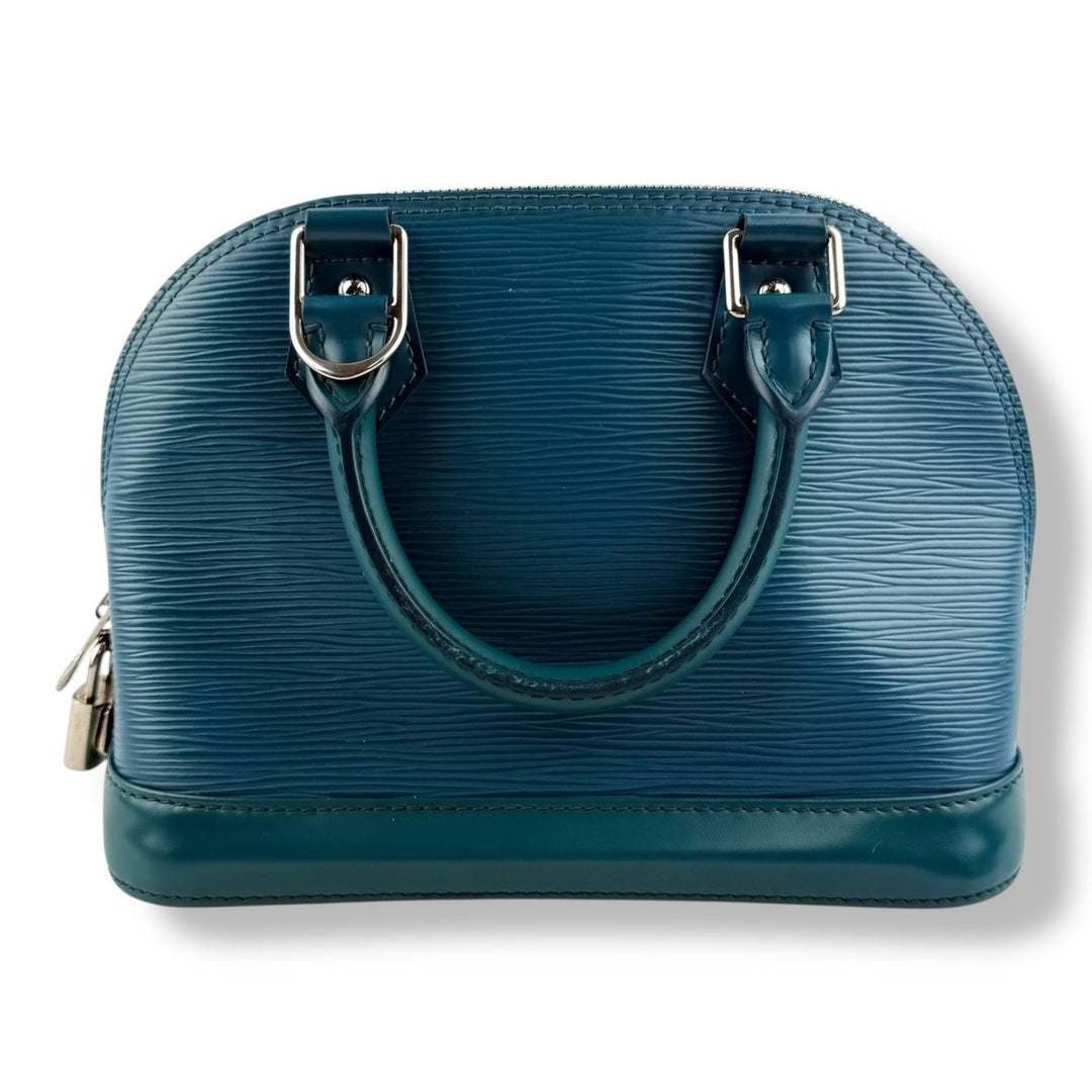 Louis Vuitton Alma BB Epi Leather Cyan Handbag - Lux Central