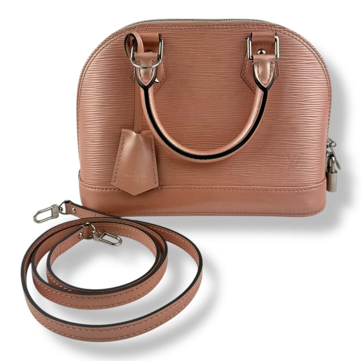 Louis Vuitton Alma BB Epi Leather Red/Navy Handbag - Lux Central