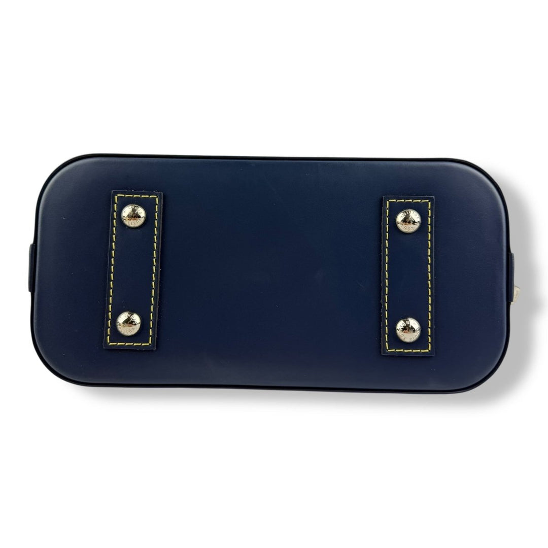 Louis Vuitton Alma BB Epi Leather Red/Navy Handbag - Lux Central