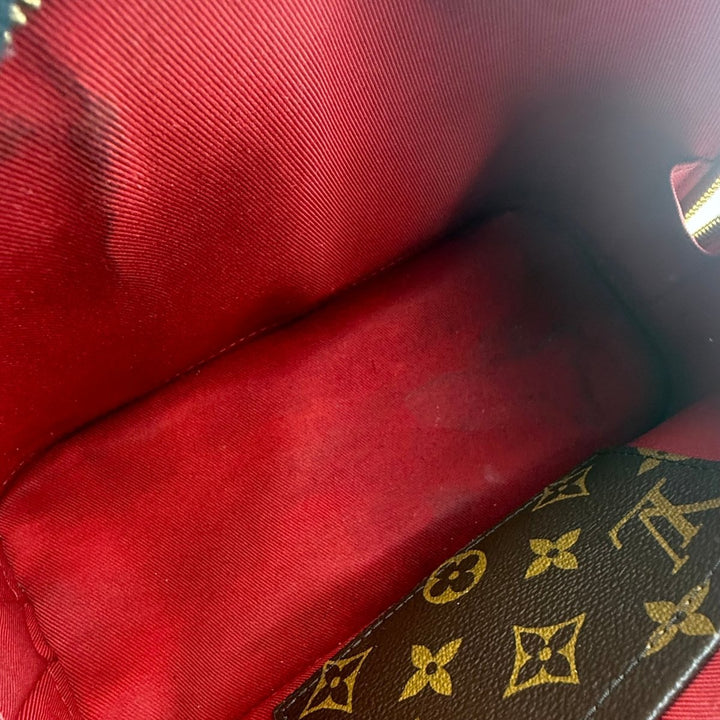 Louis Vuitton Alma BB Red Vernis Patent Leather Monogram Handbag - Lux Central