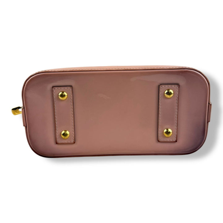 Louis Vuitton Alma BB Vernis Pink Monogram Handbag - Lux Central