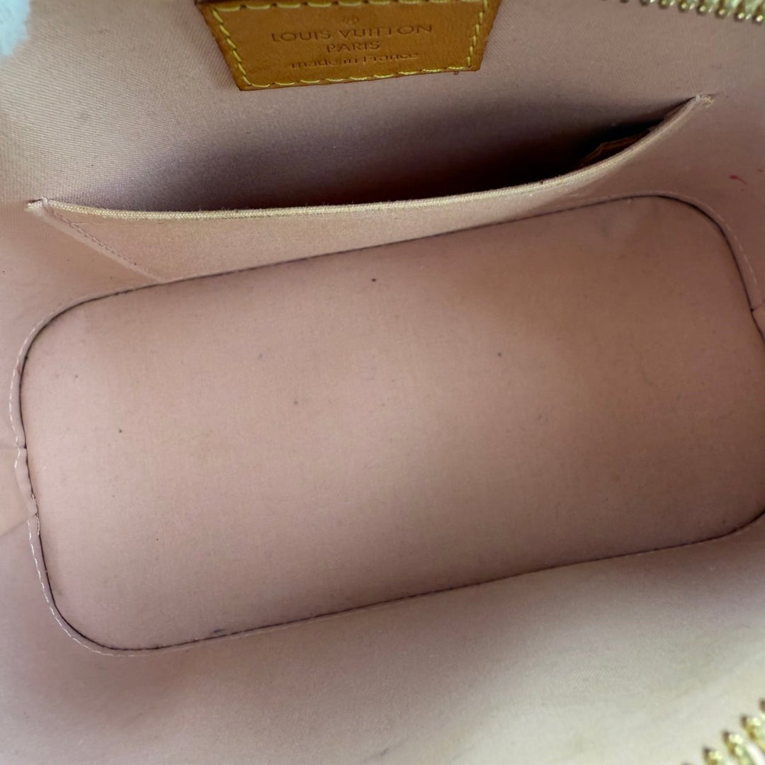 Louis Vuitton Alma BB Vernis Tan Monogram Handbag - Lux Central