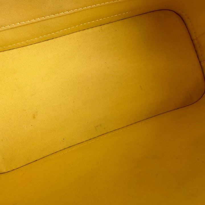 Louis Vuitton Alma BB Yellow Vernis Patent Leather Monogram Handbag - Lux Central