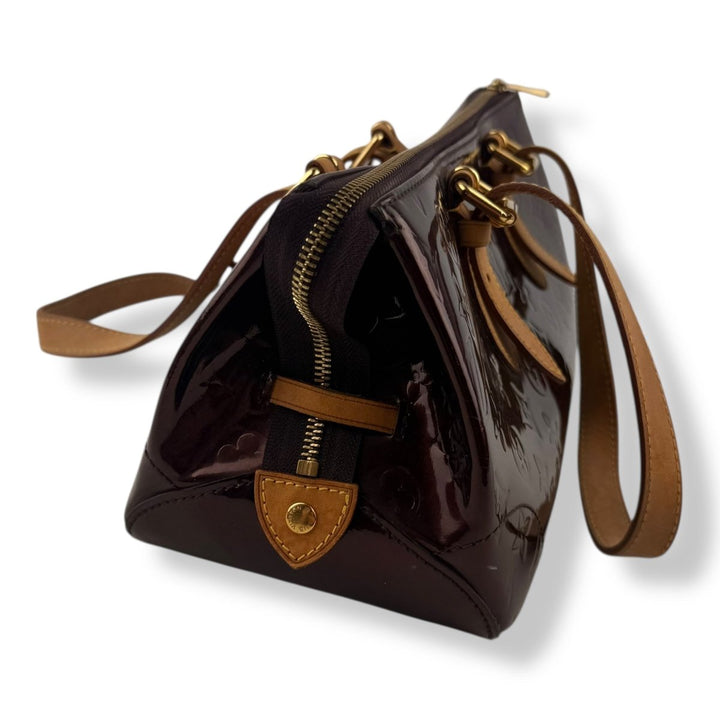 Louis Vuitton Amarante Rosewood Patent Vernis Handbag - Lux Central