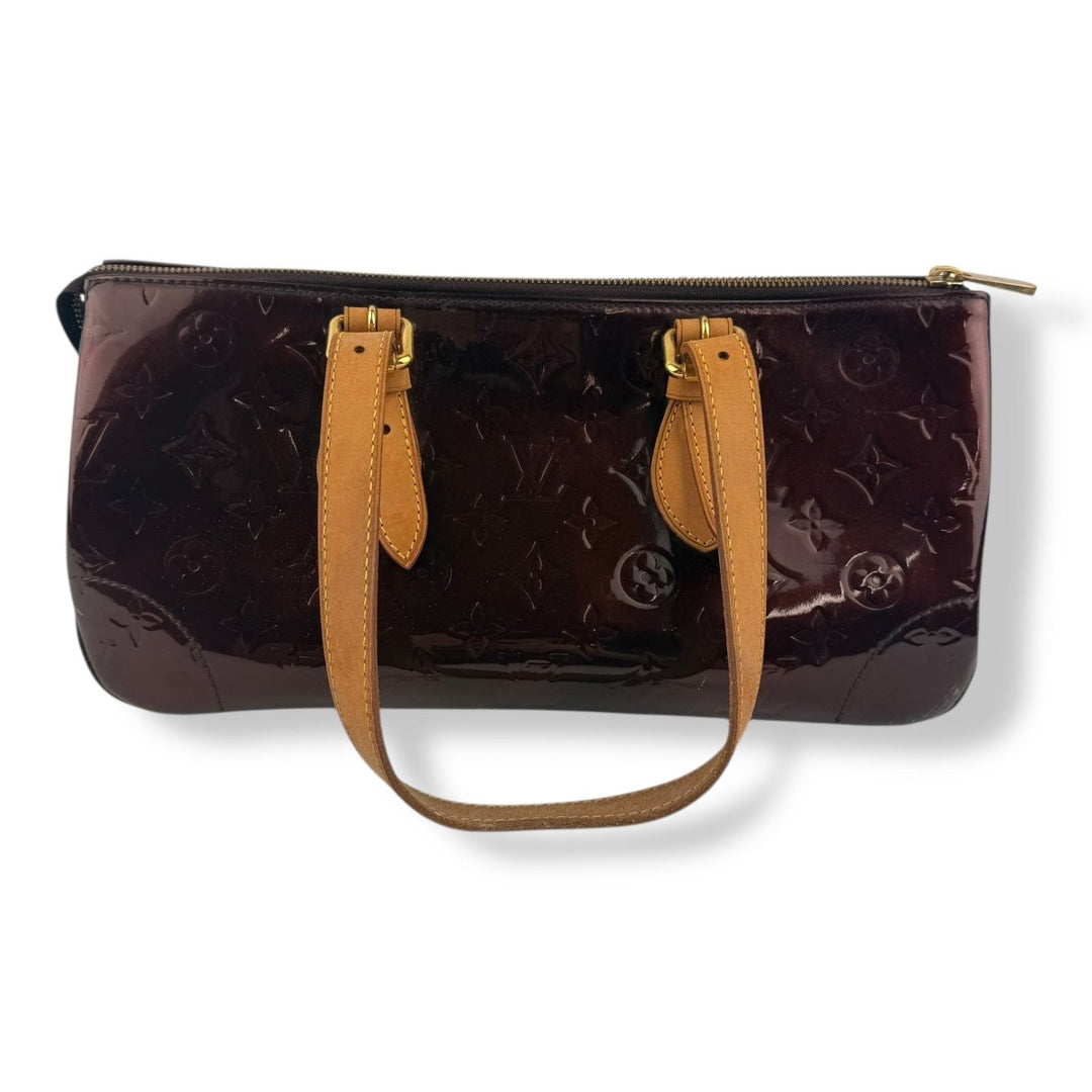 Louis Vuitton Amarante Rosewood Patent Vernis Handbag - Lux Central