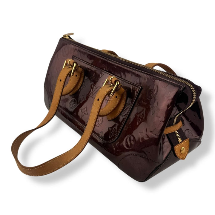Louis Vuitton Amarante Rosewood Patent Vernis Handbag - Lux Central
