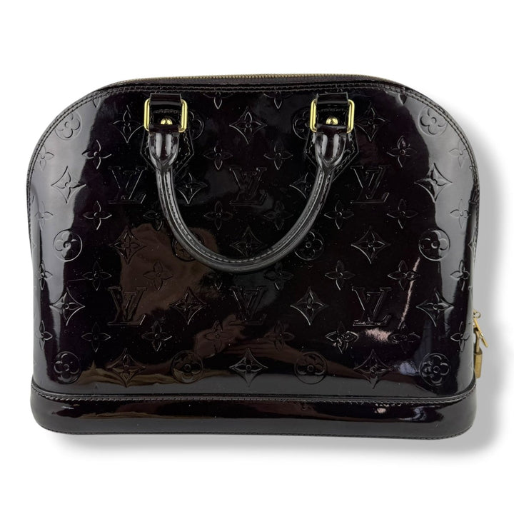 Louis Vuitton Amarante Vernis Monogram Alma PM Handbag - Lux Central