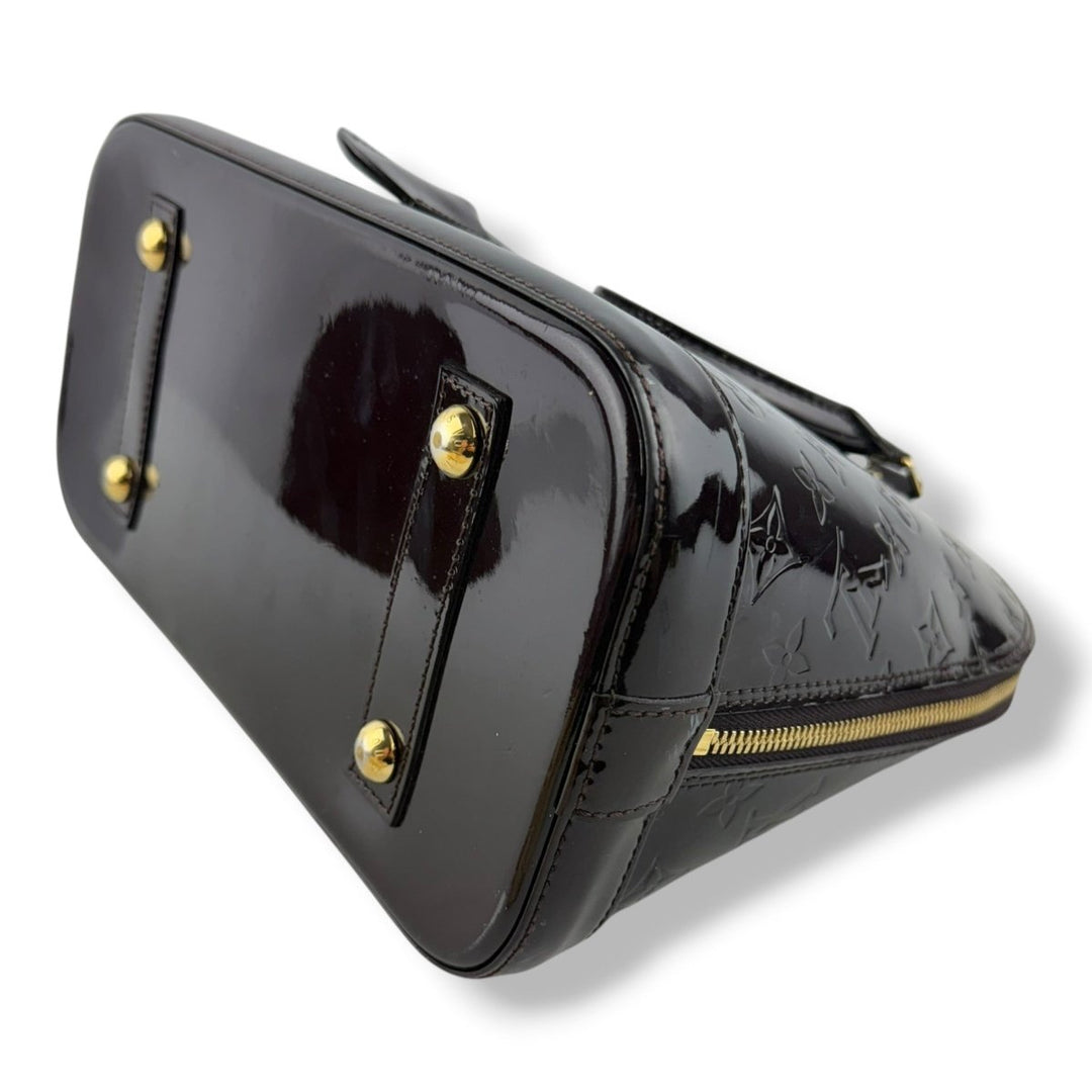 Louis Vuitton Amarante Vernis Monogram Alma PM Handbag - Lux Central